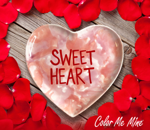 Calabasas Candy Heart Plate