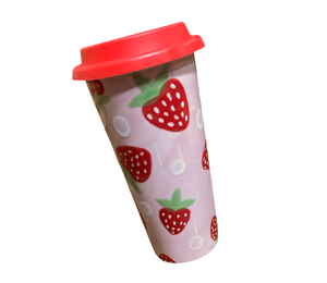 Calabasas Strawberry Travel Mug