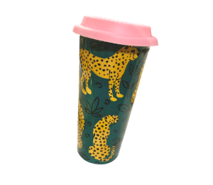 Calabasas Cheetah Travel Mug