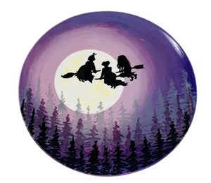 Calabasas Kooky Witches Plate