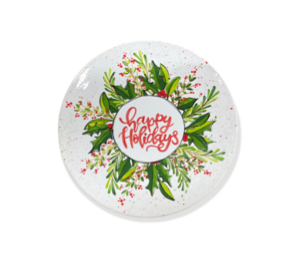 Calabasas Holiday Wreath Plate