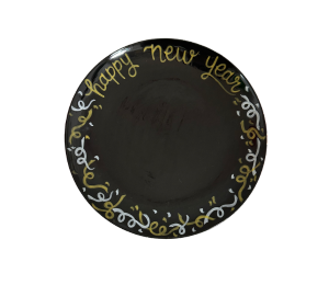 Calabasas New Year Confetti Plate