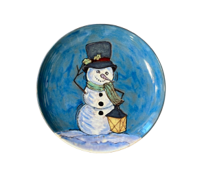 Calabasas Rustic Glazed Snowman