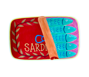 Calabasas Sardines Dinner Plate