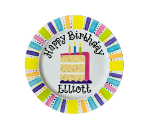 Calabasas Birthday Cake Plate